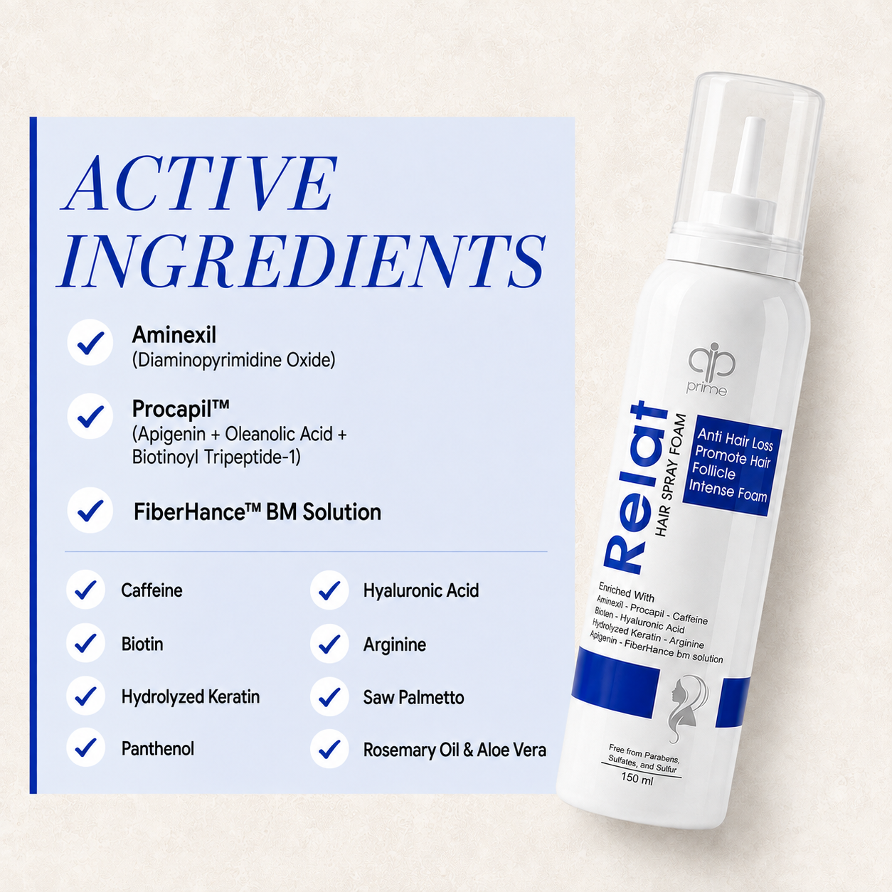 Relat Hair Foam Spray 150 ml