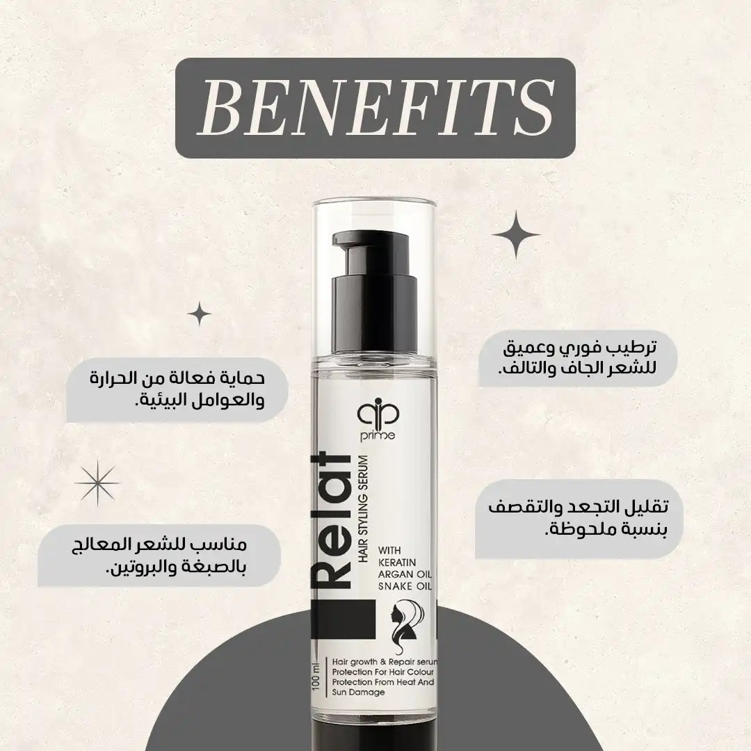 Keranty shampoo + Keranty Conditioner + Relat Hair serum