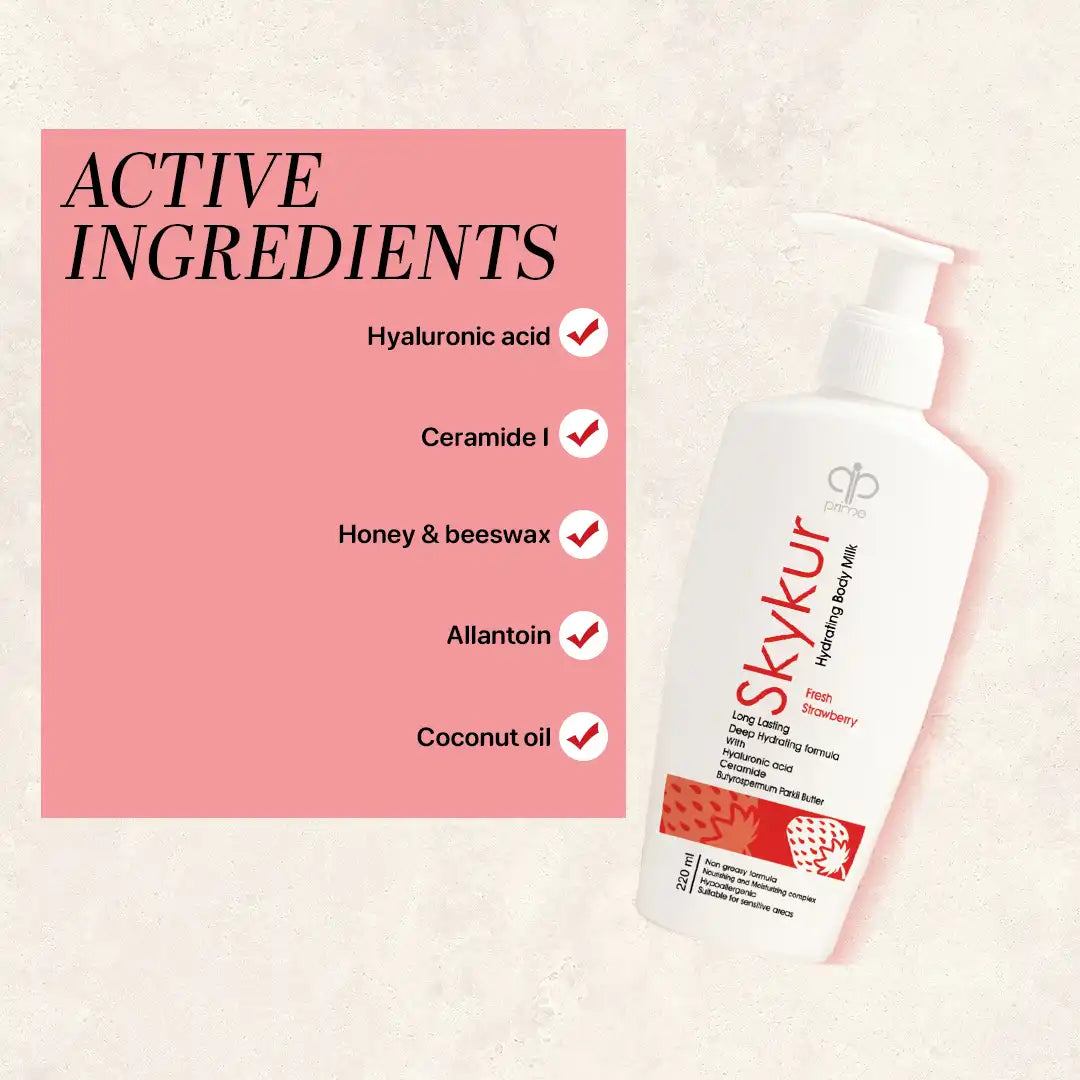 Skykur body milk Strawberry