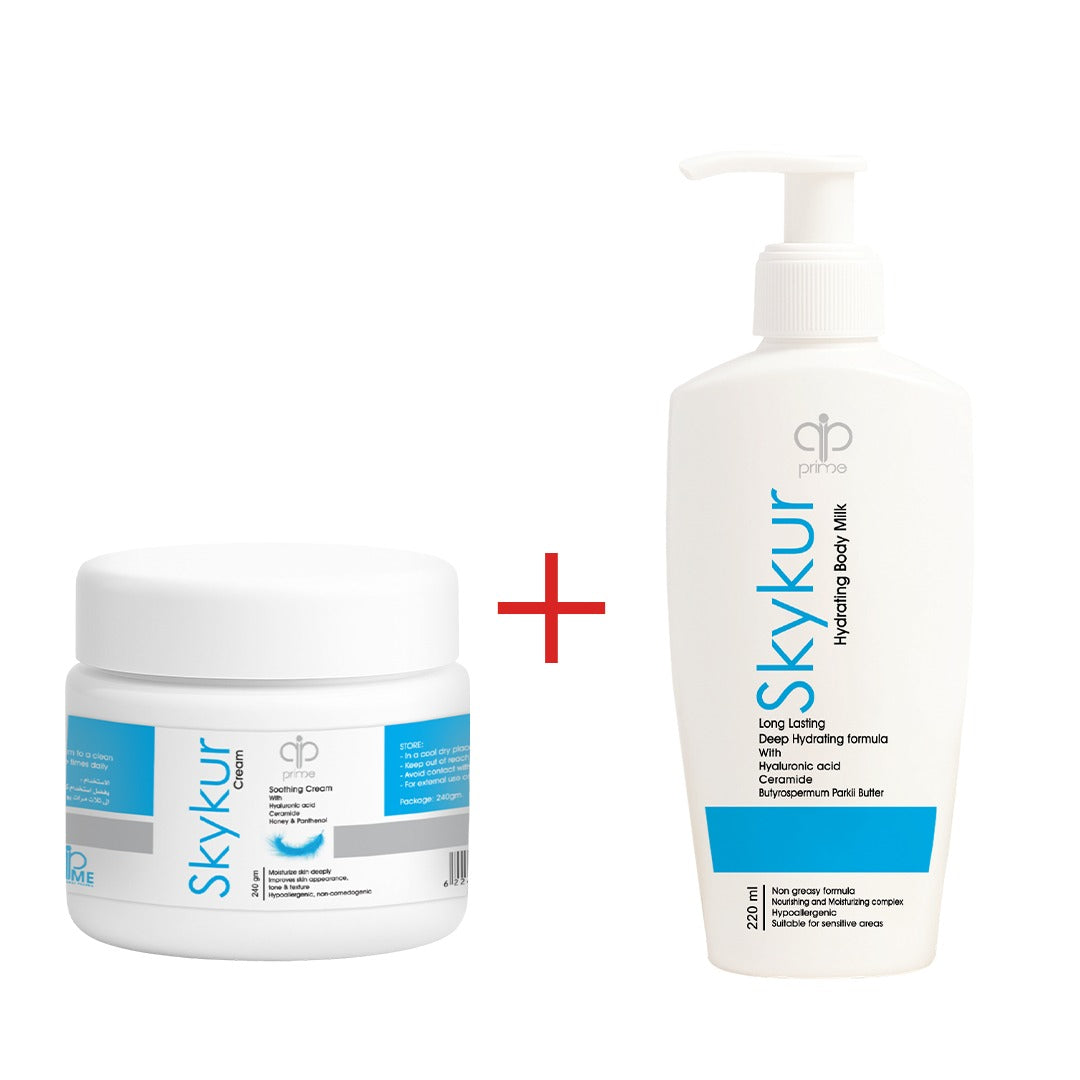 Skykur bodymilk + Skykur cream